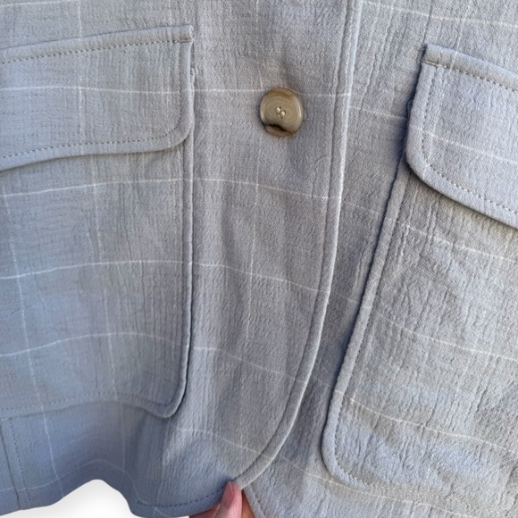 Madewell Larsen Linen Blend Relaxed Windowpane Blazer - Picture 5 of 13